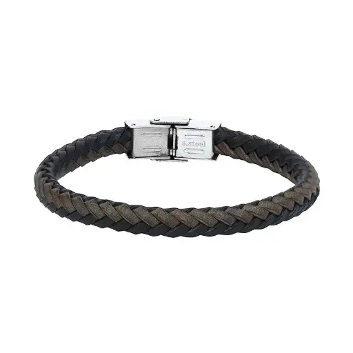 Bracelet acier tresse bicolor ELDEN PARIS