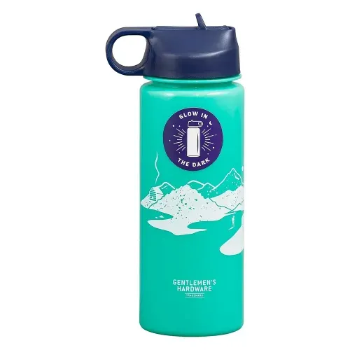 [03466] Glow in the dark water bottle 700ml WILD AND WOLF